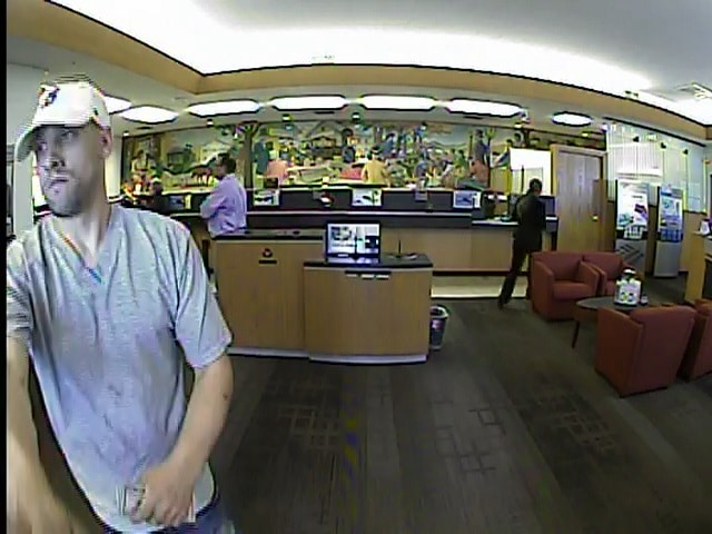 The Stoneham Police Department arrested a man allegedly involved in a Bank of America robbery last month. An image, which helped identify the suspect, was provided from the bank's surveillance camera. (Courtesy Photo)