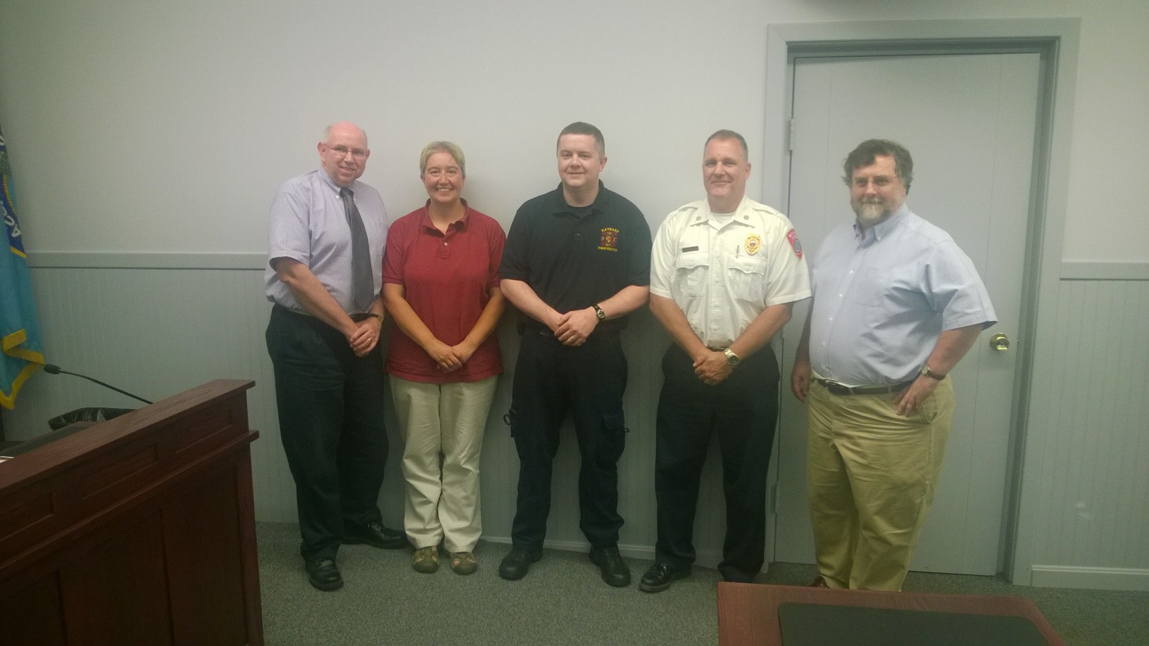 Michael Parr (center) is a second generation firefighter