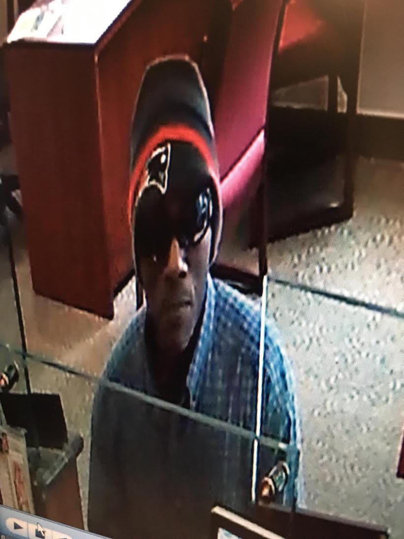 Arlington Police are searching for the man who robbed a Leader Bank branch in town today. (Courtesy Photo)