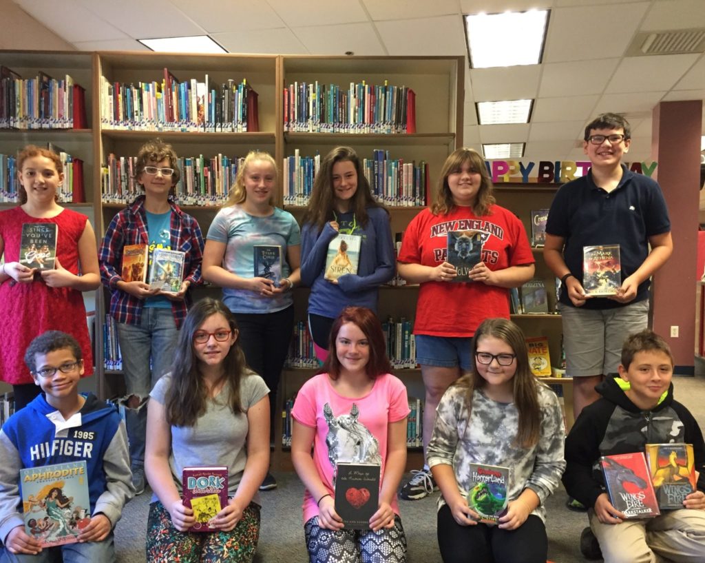 Rochester Middle School students read for more than 300,000 minutes this summer, earning them the title of “Best in State” for New Hampshire in the 2017 Scholastic Summer Reading Challenge. (Courtesy Photo)