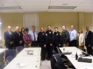 The coalition of eight Middlesex police departments had their kickoff Jail Diversion meeting on Dec. 14 at the Acton Police Department. As part of the program, police will work with the newly appointed clinical coordinator, who will assist with training and intervention efforts for those with mental health issues. (Courtesy Photo)