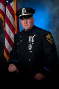 Arlington Police Officer Michael Hogan saved the life of a man who went into cardiac arrest yesterday. (Courtesy Photo)