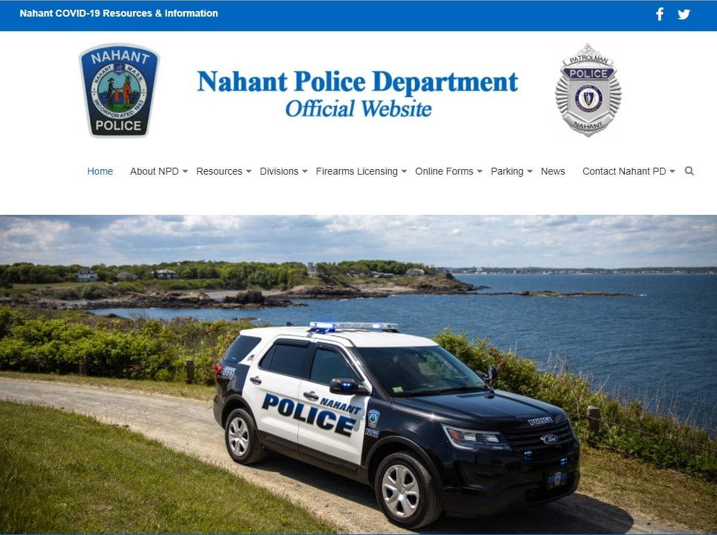 Naheed Police Nahant Police Department Launches New Website | John Guilfoil Public ...