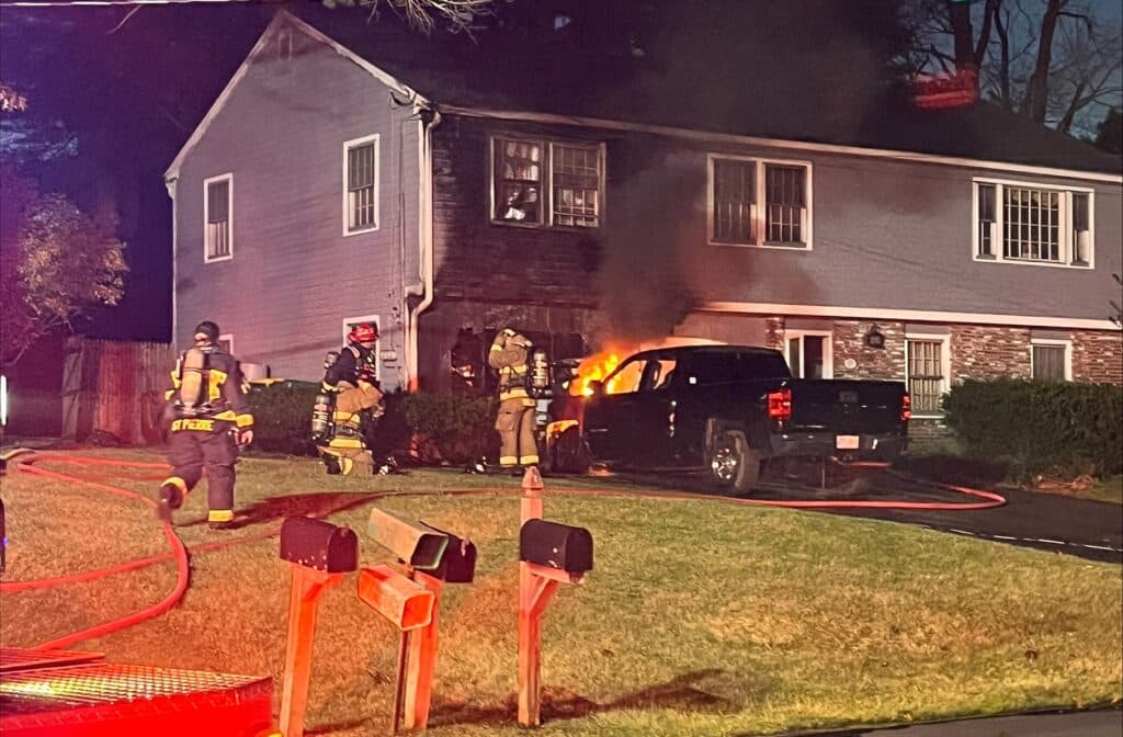 North Hampton Firefighters Extinguish Vehicle Fire That Spread to Home ...